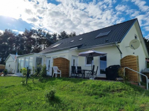 Ferienhaus Köhler Am Achterwasser incl Boootsvermietung Urlaub mit Hund, Lütow